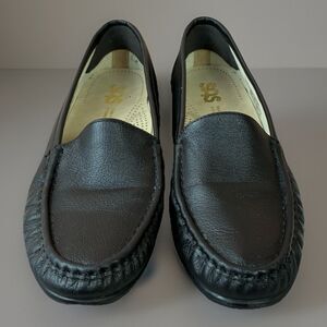 SAS Tripad Comfort Foot Bed Loafers Shoes Black Leather Women’s Size 9.5N